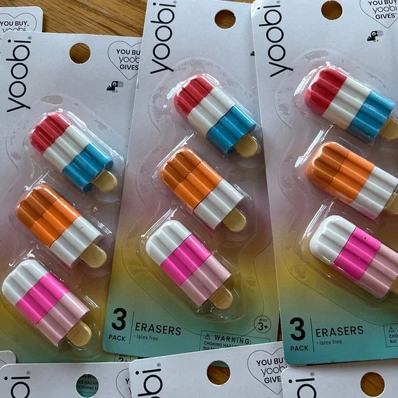 NEW Yoobi Erasers Set - PICK 4 for $7🌺 - Picture 4 of 6